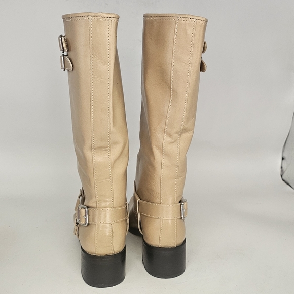 Dolce Vita Evi Camel Leather Moto Knee-High Boots – Size 7 NEW - Picture 5 of 10